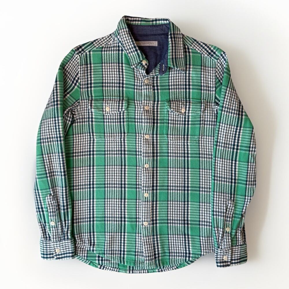 Outerknown Blanket Shirt Medium Multicolor Heavy Cotton Workwear New York